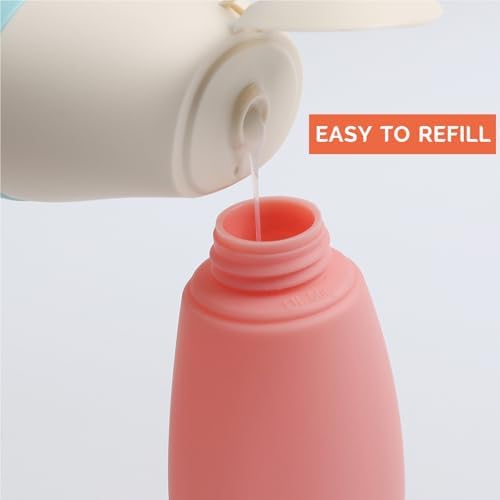 Travel Bottles for Toiletries 6 Pack, Leakproof 2 oz Tsa Approved Travel Size - Image 5