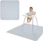 BapronBaby Minimalist Light Grey Waterproof Splash Mat Catch All Floor Cover by BapronBaby