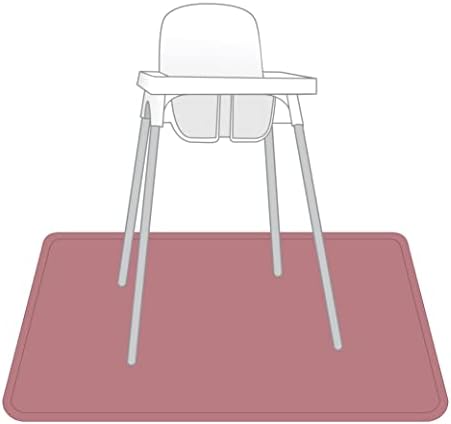 BapronBaby Minimalist Blush Waterproof Splash Mat Catch All Floor Cover - Image 3