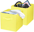 2 Pcs Storage Cubes, 10.5 Inch Collapsible Storage Bins, Fabric Foldable Bins by Zuihug