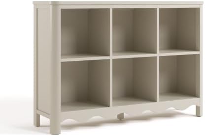 Storkcraft Casablanca 6 Cube Organizer Bookcase, Frosted Oat by Storkcraft