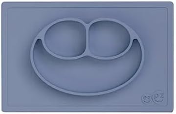 ezpz Happy Mat - 24 Months+ - 100% Silicone Suction Plate - Divided Toddler by ezpz