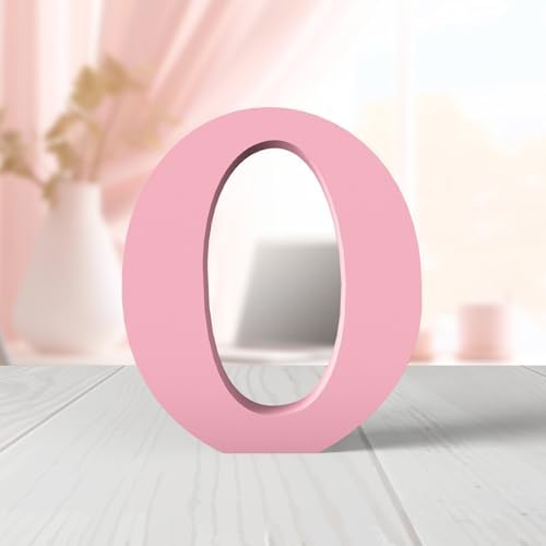 6 Inch Pink Wood Letters Unfinished Wood Letters by ZARUATU