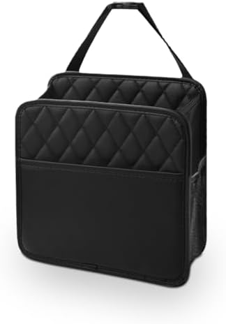 LAINLOY Classic Car Backseat Organizer, 8L Capacity, Hanging Mount, PU Leather by Unknown