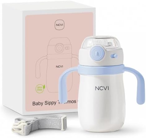 NCVI Toddler Water Bottle Stainless Steel, Sippy Cup by NCVI