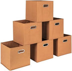 Household Essentials Foldable Fabric Storage Cubes 36-Pack – 11x11x11 Stackable by HouseholdEssentials