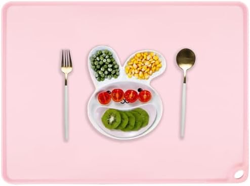 Pink Toddler Placemat-Non Slip Placemat by QPIXDIGITAL