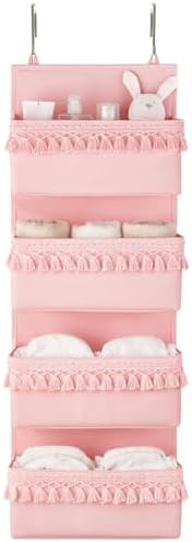 Dahey Over The Door Organizer 4 Pockets Hanging Behind Door Storage by Dahey