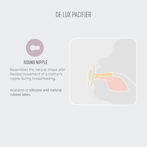 BIBS De Lux Baby Pacifier 2-Pack | Made in Denmark | BPA Free Dummy Soother - Image 3