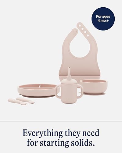 Lalo First Bites Full Kit, 6-Piece Non-Toxic Silicone Baby Feeding Set - Image 3