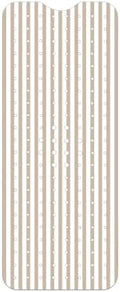 Khaki Stripes Bathtub Mat Non Slip 40x16 Inch Extra Long Bath Mat, Modern Art by Denifeiya