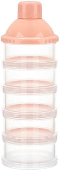 Accmor Formula Dispenser On The Go, 5 Compartments Stackable Formula Container by Accmor