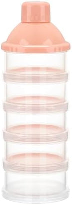 Accmor Formula Dispenser On The Go, 5 Compartments Stackable Formula Container by Accmor