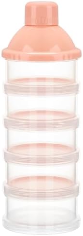 Accmor Formula Dispenser On The Go, 5 Compartments Stackable Formula Container by Accmor
