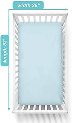 American Baby Company Cotton Fitted Crib Sheet 52x28" - Image 3