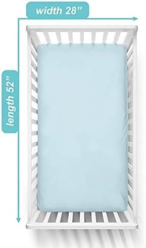 American Baby Company Cotton Fitted Crib Sheet 52x28" - Image 3