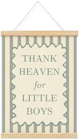 Boys Nursery Decor, Thank Heaven by Unknown