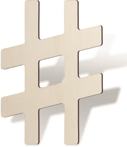 Wooden Symbol 12 Inch Large Unfinished Wood Symbol # by Unknown