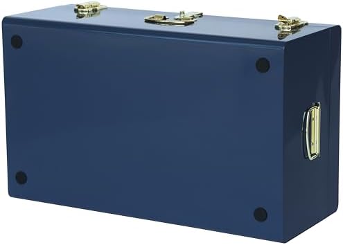 Vixdonos Large Metal Trunk Decorative Storage Box College Dorm Chest - Image 5