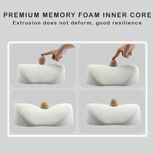 Car Headrest Neck Pillow Support Memory Foam Ergonomic Design Accessory - Image 6