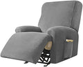 Stretch Recliner Covers, 4-Piece Ultra Soft Velvet Recliner Chair Slipcover by PENDEJATO