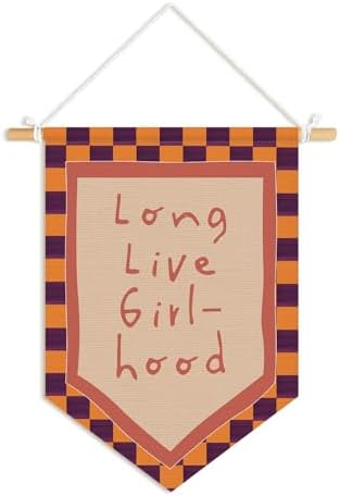 Long Live Girlhood Banner Hanging Flag, Girls Room Decor by Unknown
