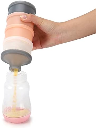 Accmor 2 Pack Baby Formula Dispenser On The Go, Stackable Non-Spill Portable - Image 5