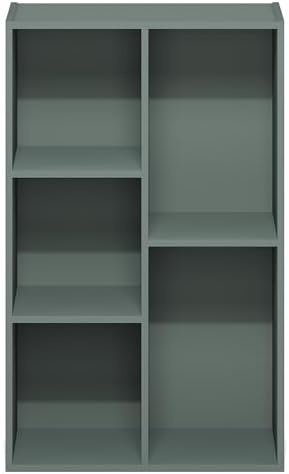 Furinno LUDER Book Shelf, 5-Cube Bookshelf, Reversible Bookcase, 9.4 x 19.5 x - Image 7