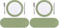 SHACOS 100 PCS Round Paper Placemats 13 inch Disposable Paper Place Mats by SHACOS
