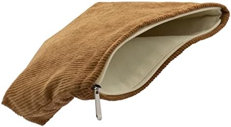 PAZIMIIK Makeup Bag Large Zipper Corduroy Make Up Pouch - Image 3