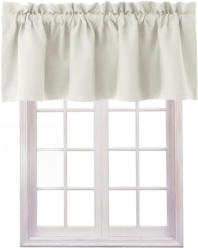 Hiasan Ivory Valance Curtains for Window 60 x 18 Inches 1 Panel by Hiasan