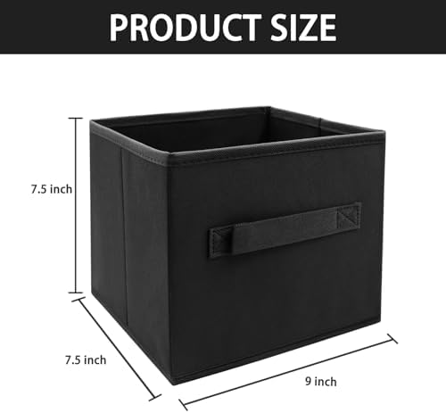 EBIGIC Kids Storage Bins 9.0"x7.5"x7.5" Small Size Fabirc Foldable Closet Toy - Image 2
