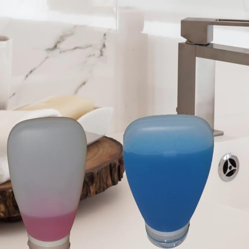 Travel Bottles for Toiletries, TSA Approved 3oz Leak Proof Silicone Soft - Image 3