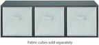 Whitmor 3 Cube Bookcase, 3 Tier Stackable MDF Bookself, Open Storage Display - Image 7