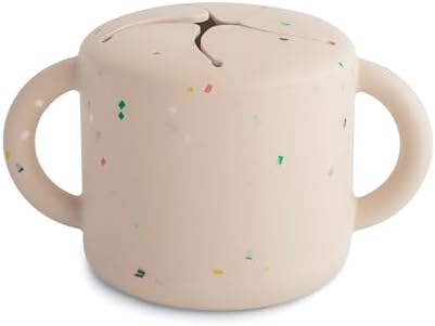 mushie Silicone Snack Cup | Spill Proof Food Container by mushie