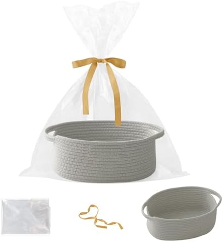 Woven Rope Basket by HZFTJOY