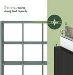 Furinno Cubicle Book Shelf, 12-Cube Bookshelf, Extra Thick Frame Reversible - Image 5