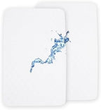 david's kids 2 Pack 38''x25'' Waterproof Mini Crib Mattress Protector, Fitted by davidskids