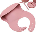 Silicone Baby Feeding Tray Dusty Pink Mealtime Plate - Image 2