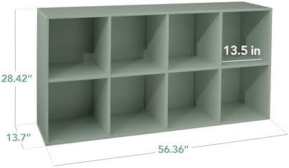 Best Choice Products Kids Bookcase 8-Cube Storage Organizer, 13.5in Shelf - Image 2