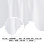 NICETOWN 6 Panels Pure White Bathroom Window Valances, Thermal Insualted Rod - Image 7