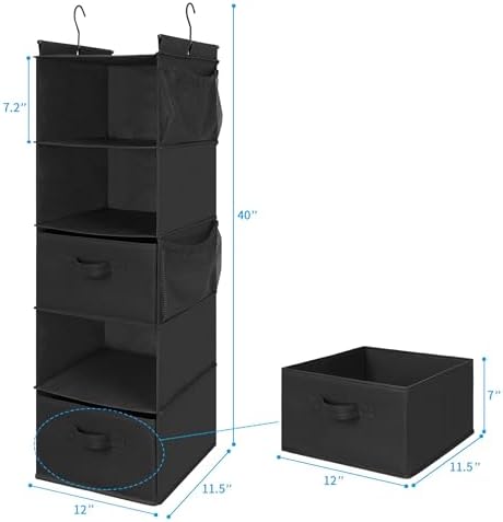 MAX Houser 5-Shelf Hanging Closet Organizer - Image 3