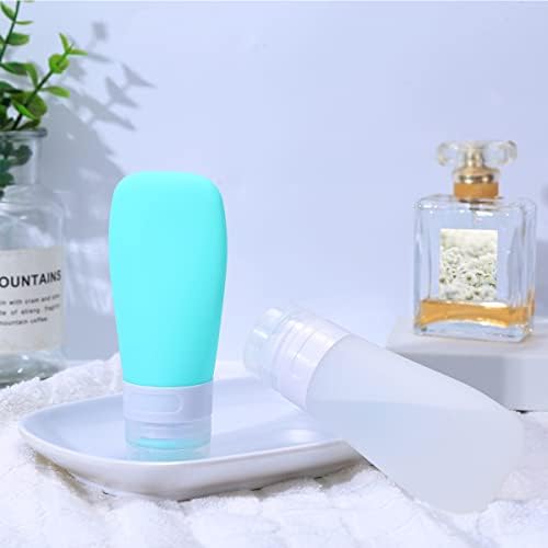 LUFEVRM 2 Pcs Silicone Travel Bottles, 3oz Leak Proof Refillable Squeeze - Image 5