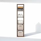 Furinno Cubic Extra Thick 5-Cube Closet Organizers and Storage, Amber Pine - Image 6