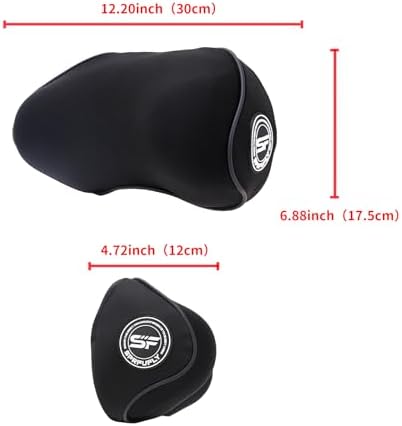 2 Pack - Car Headrest Pillow for Neck Support, 100% Memory Foam Car Pillow - Image 2
