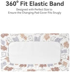 TILLYOU Changing Pad Cover Set in Soft Jersey Material - Image 6