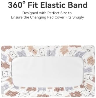 TILLYOU Changing Pad Cover Set in Soft Jersey Material - Image 6