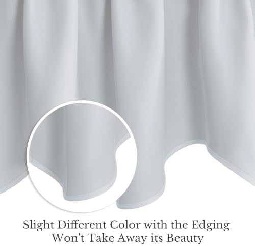 NICETOWN Greyish White Camper RV Curtain Valance - Image 4