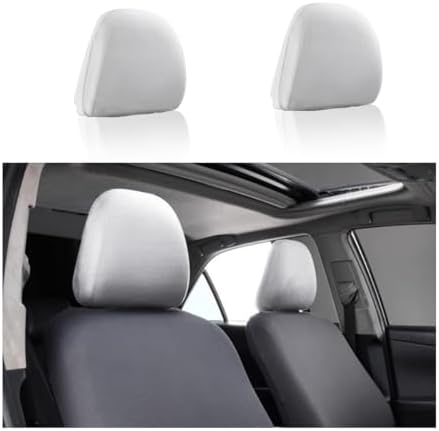 AUCELI 2PCS Car Headrest Covers, Soft Dust-Proof Anti-Scratch Breathable by AUCELI