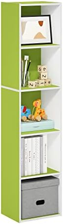Furinno PASIR Book Shelf, 5-Tier Modern Bookshelf, Open Shelves Bookcase 9 x 12 by Furinno-FitsYourSpaceFitsYourBudget